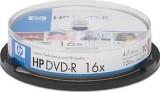 HP DVD-R 4,7GB 16x Cake Box 10 (DME00026) -  1